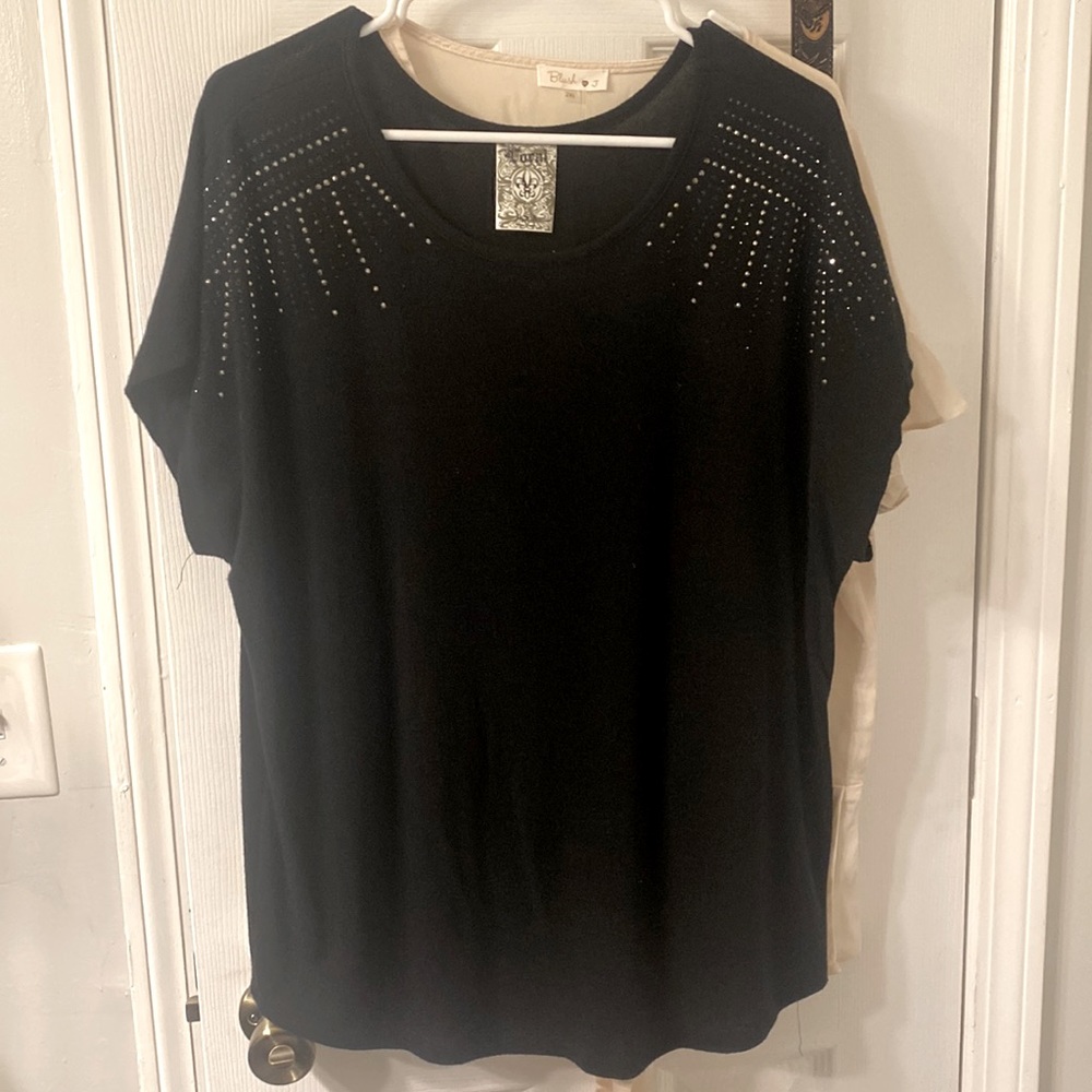 Black blouse sweater